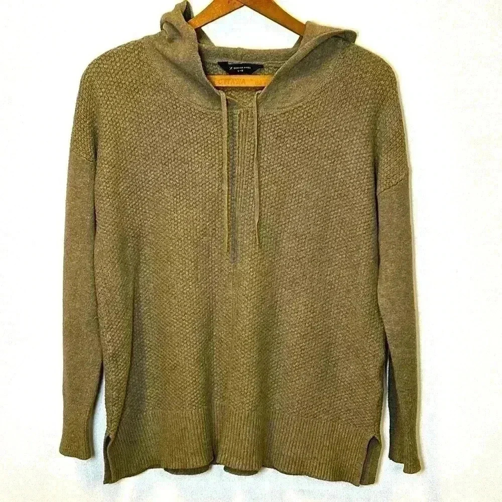 Denver Hayes Large Women's Hooded Sweater Stretchy Cozy  Warm Spring Summer Soft